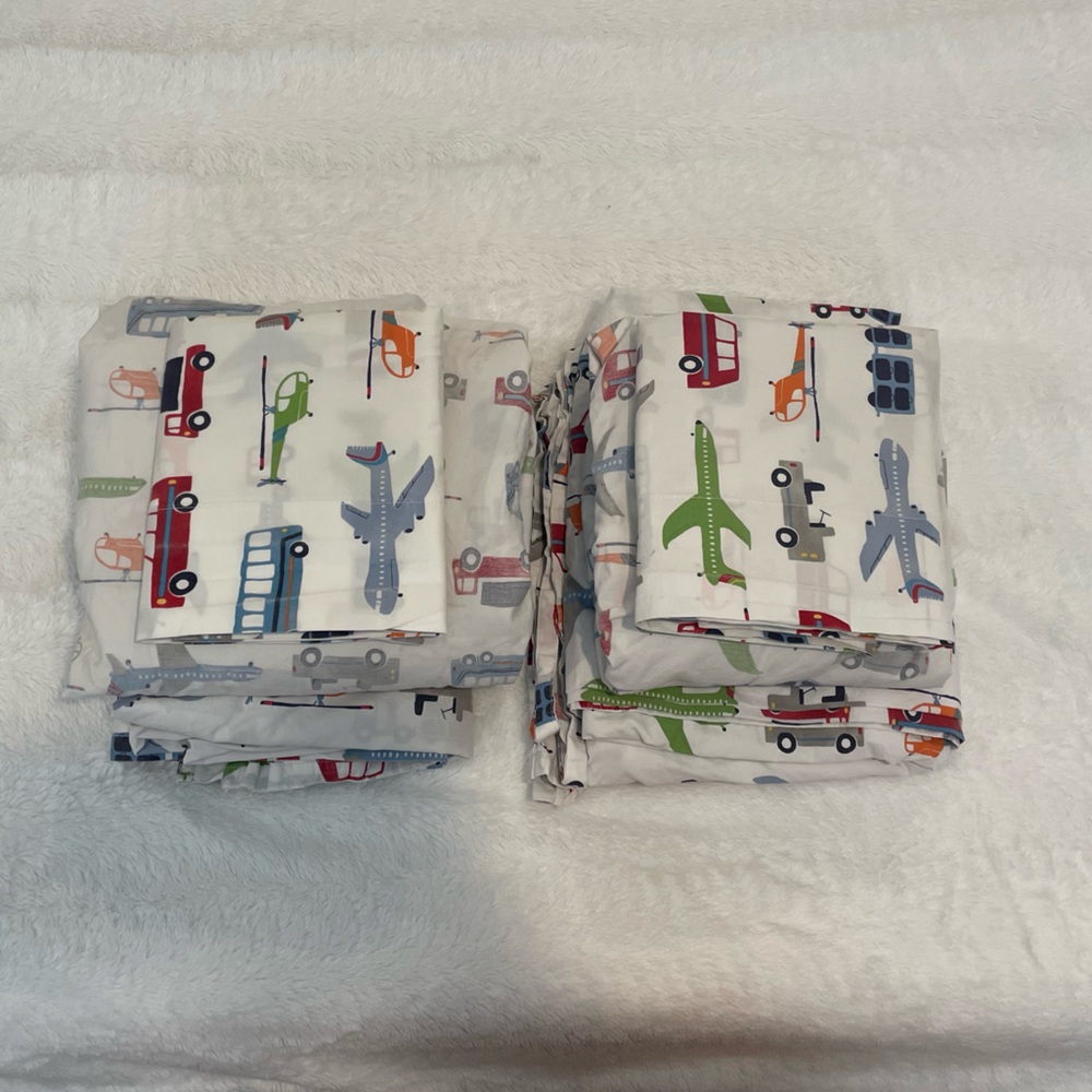 Pottery Barn Kids twin sheet sets. 100% cotton.